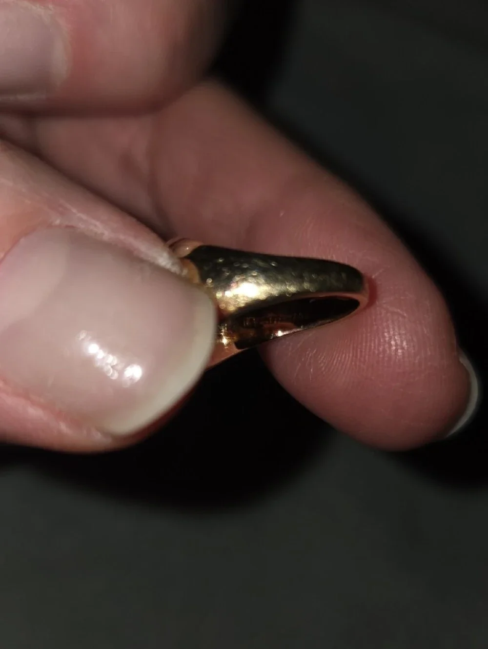 14K Tiffany & Co. Gold Monogram Signet Pinky Ring From The 1940s